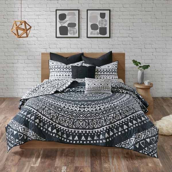 Urban Habitat Cora 7 Piece Cotton Coverlet Set. Opens flyout.