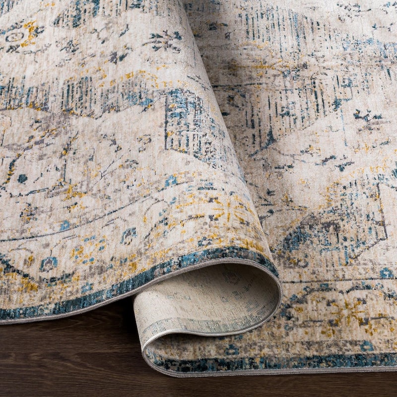 Livabliss Traditional Cardiff Medallion Area Rug