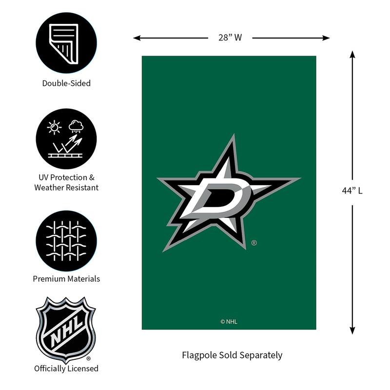Applique Flag, House Size, Dallas Stars