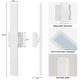 preview thumbnail 91 of 94, Aluminum LED Outdoor Wall Sconce Black Exterior Wall Light (1 / 2Pack)