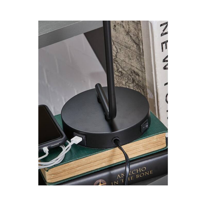 Signature Design by Ashley Covybend Metal Table Lamp - 7"W x 6"D x 21"H