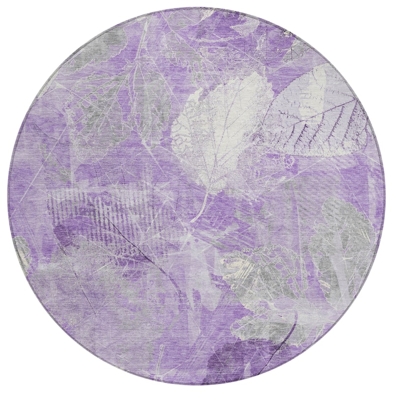 HomeRoots Floral Transitional Rectangle Outdoor Rug