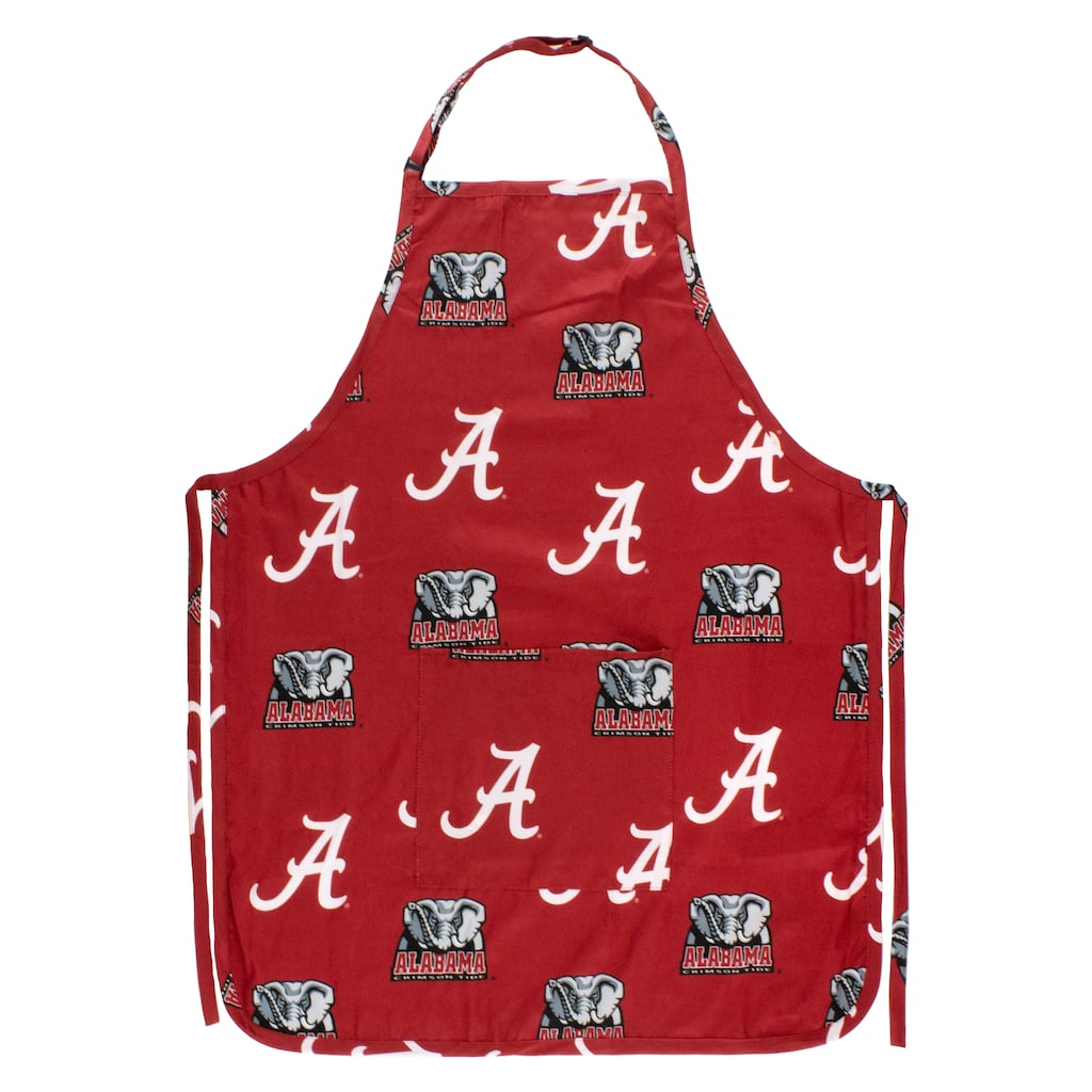 Alabama Crimson Tide Tailgating or Grilling Apron With 9" Pocket, Fully Adjustable