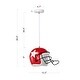 preview thumbnail 5 of 3, Polaris 1-Light Red Helmet Pendant Light with Resin Shade for Kids