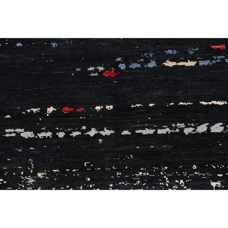 Contemporary Abstract Oriental Dining Room Area Rug Wool Hand-knotted - 8'4" x 9'6"