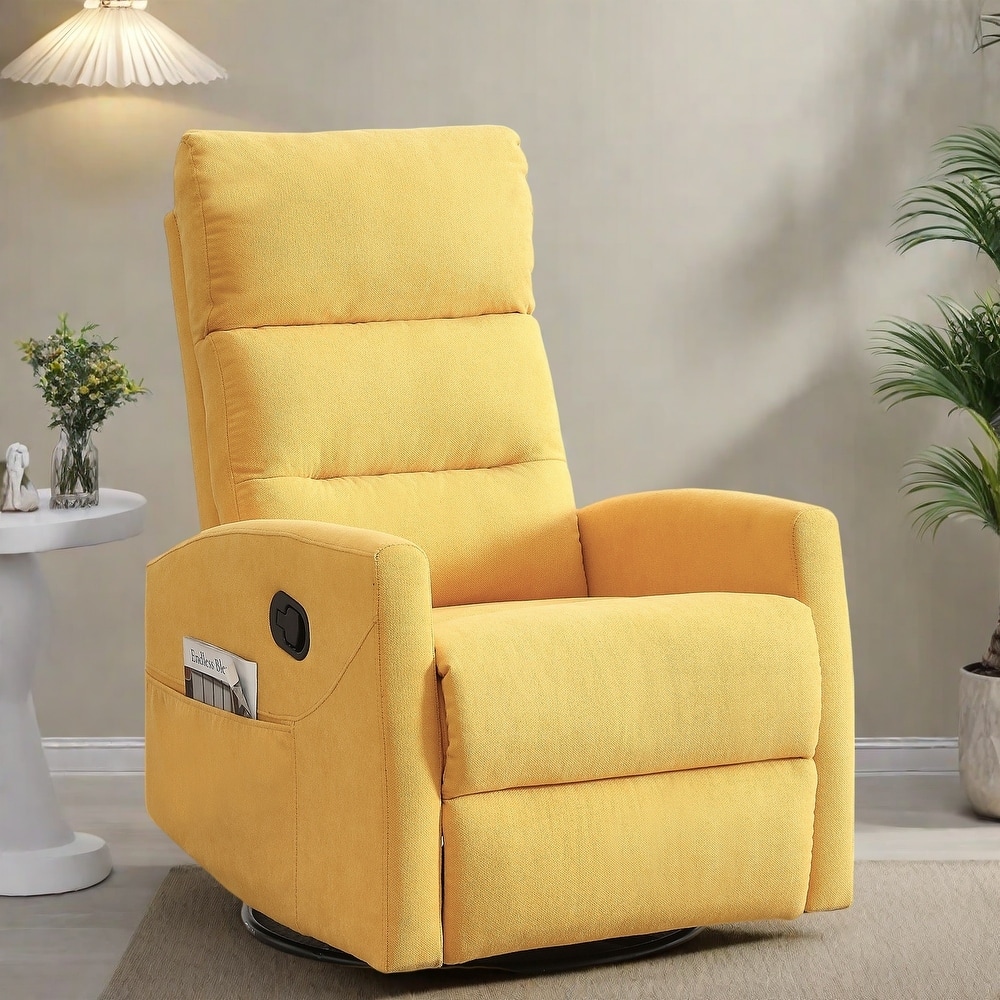 Swivel Rocking Recliner Chair with 155° Recline and Tool-Free Assembly