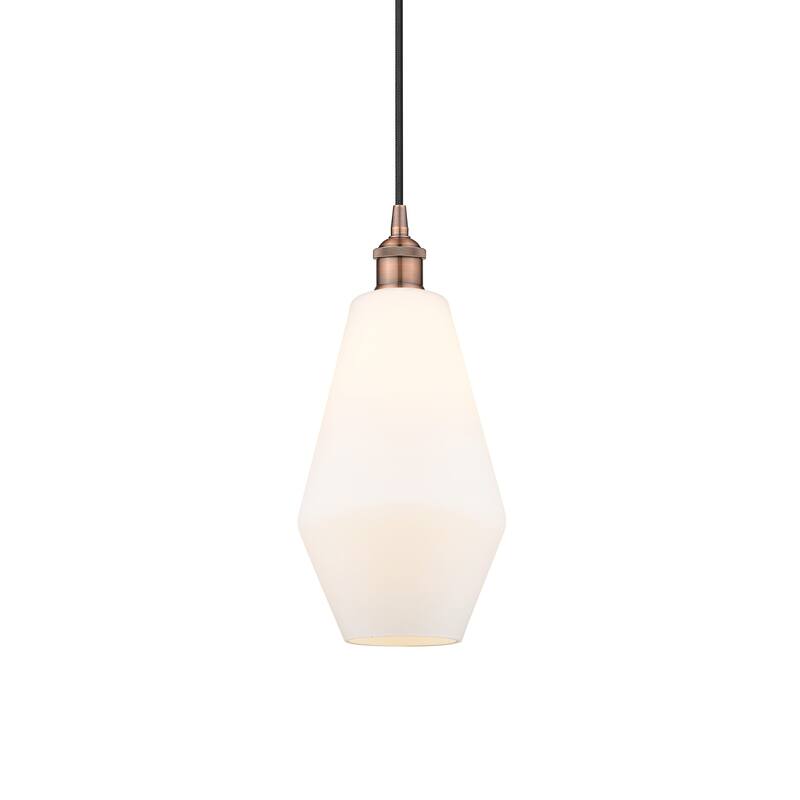 Innovations Lighting 616-1P-15-7 Cindyrella Pendant Cindyrella 7" Wide - Antique Copper / Cased Matte White