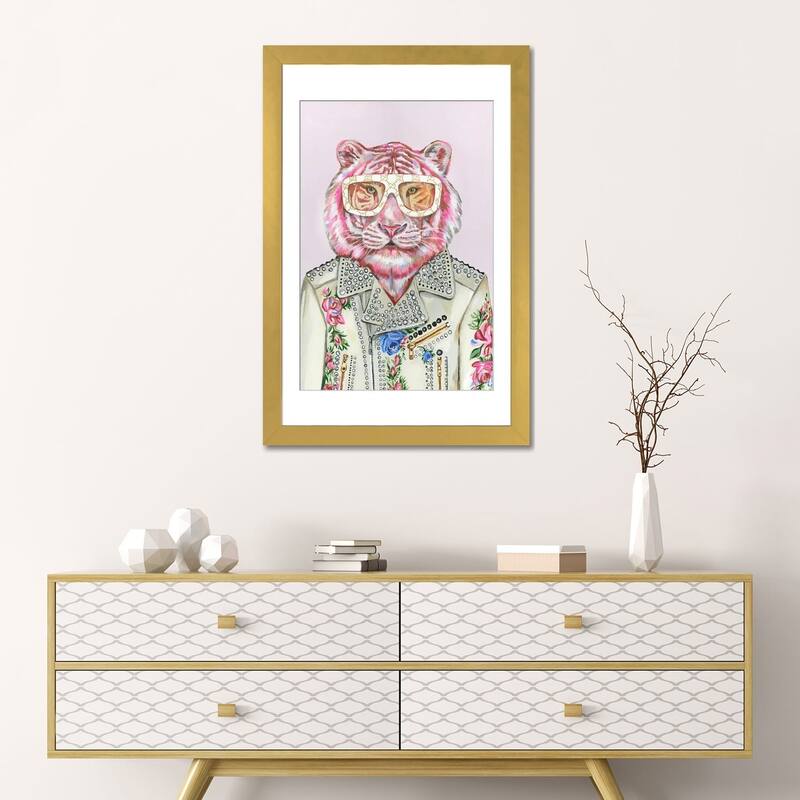 iCanvas "Gucci Pink Tiger" by Heather Perry