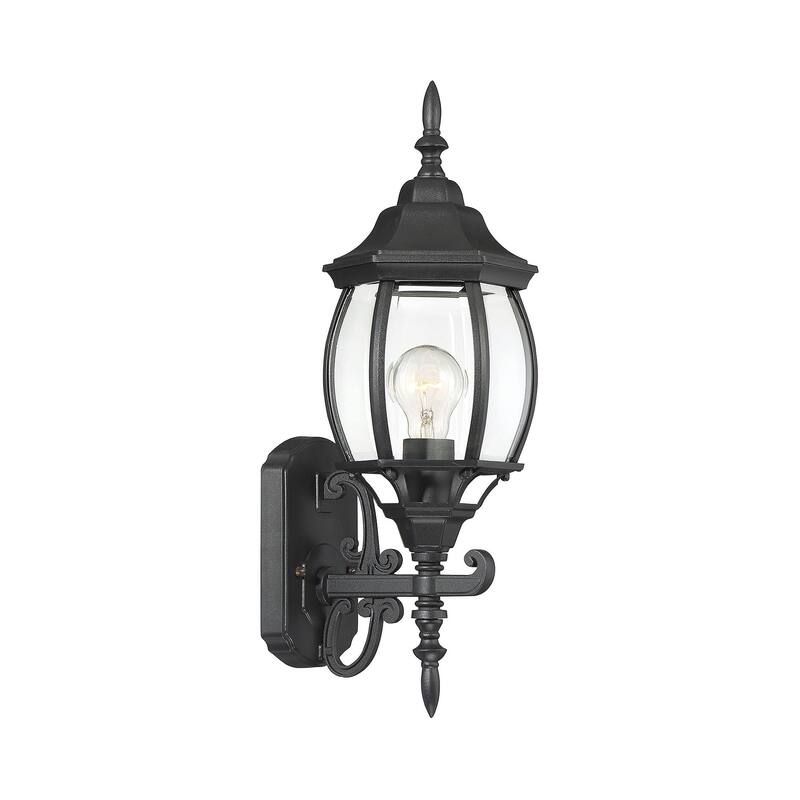 Bellevue SH50054 18" Tall Outdoor Wall Sconce - Black