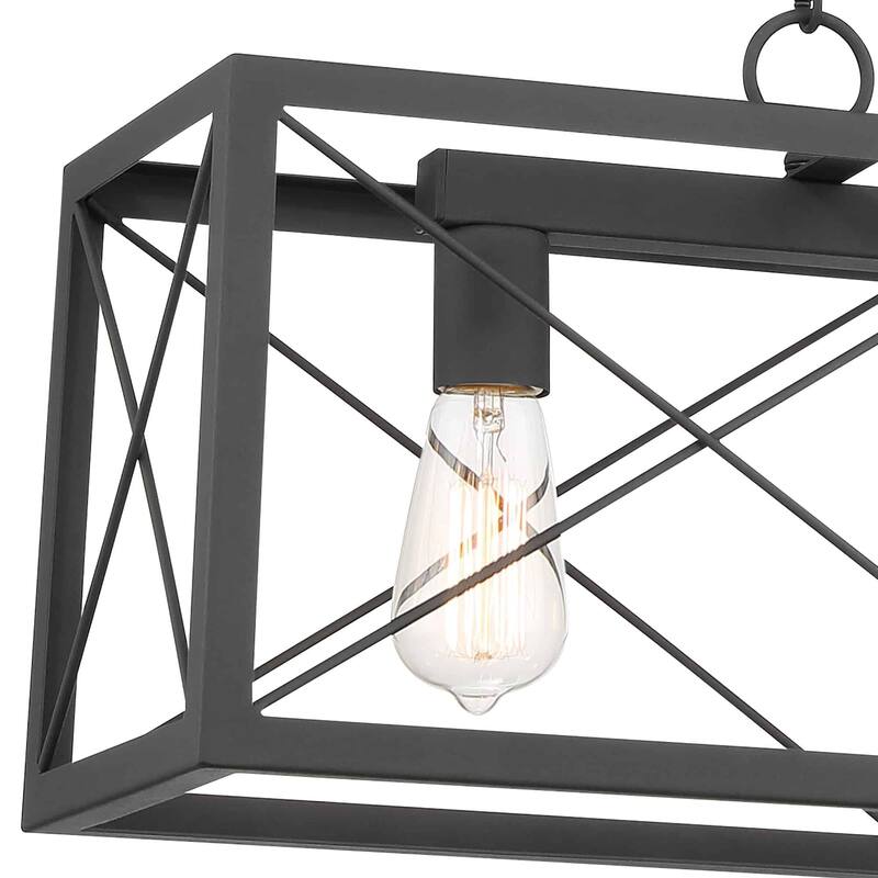 Acroma 3 - Light Linear Modern Farmhouse Rectangle Chandelier