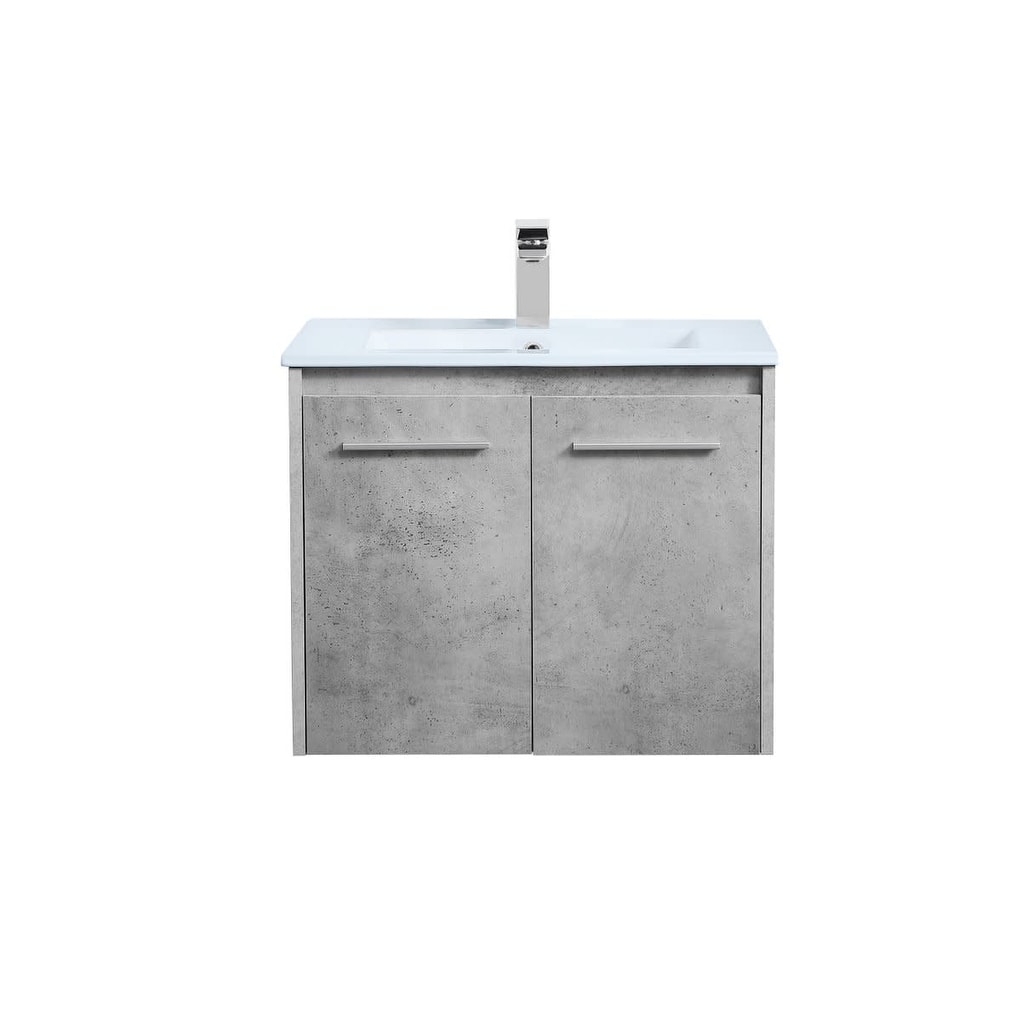 Elegant Lighting VF44024 Rasina 24" Wall Mounted Single Basin Vanity