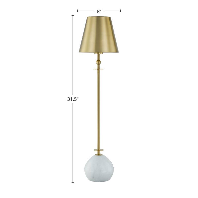Liberty 32" Buffet Lamp with Metal Shade, Marble