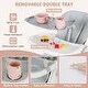 preview thumbnail 11 of 36, Babyjoy Folding High Chair Convertible Height Adjustable Baby Feeding - See Details