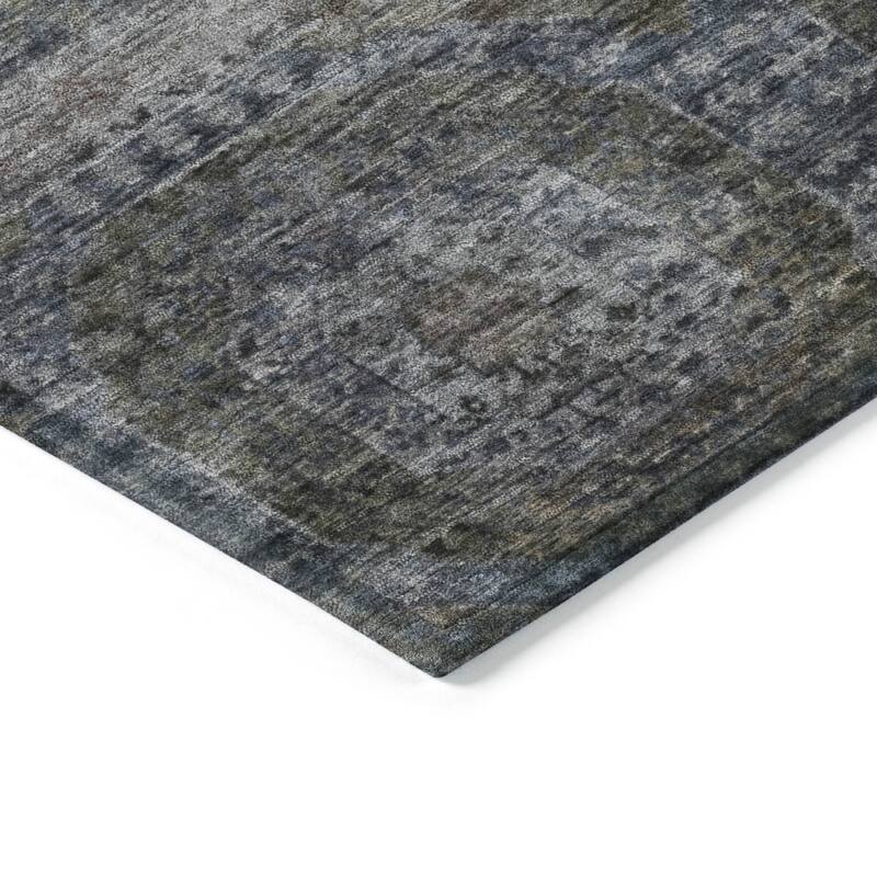 HomeRoots Medallion Transitional Rectangle Outdoor Rug