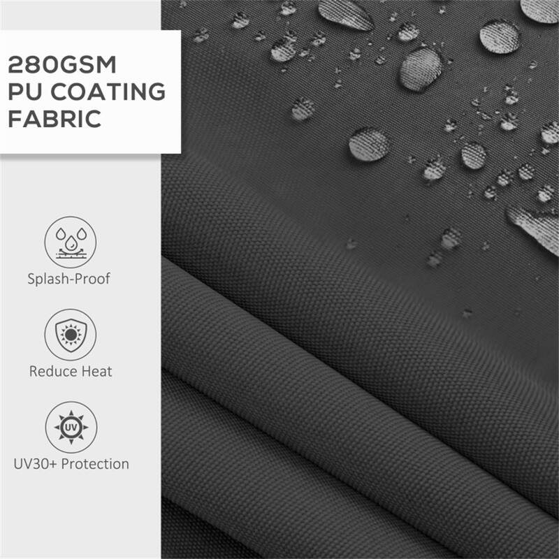 Polyester Aluminum Steel Manual Retractable Outdoor Awning - 141.75" W x 118" D