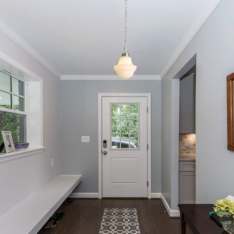 1- Light 8.26'' Wide Dimmable White Milk Glass Pendant