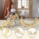 preview thumbnail 13 of 25, Foldable Pikler Triangle Set Toddler Wood Montessori Climbing Toys