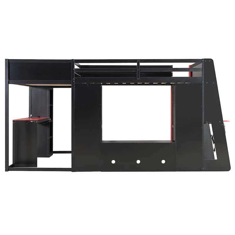 Esports Bed Gaming Loft Bed for PS PC Gamers Gaming Room
