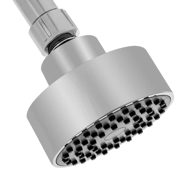 SAFAVIEH Solea Dayse Stainless Steel Single Setting Bathroom Shower Head - 7.2" x 3.1" x 2.4" - 7Wx3Dx2H