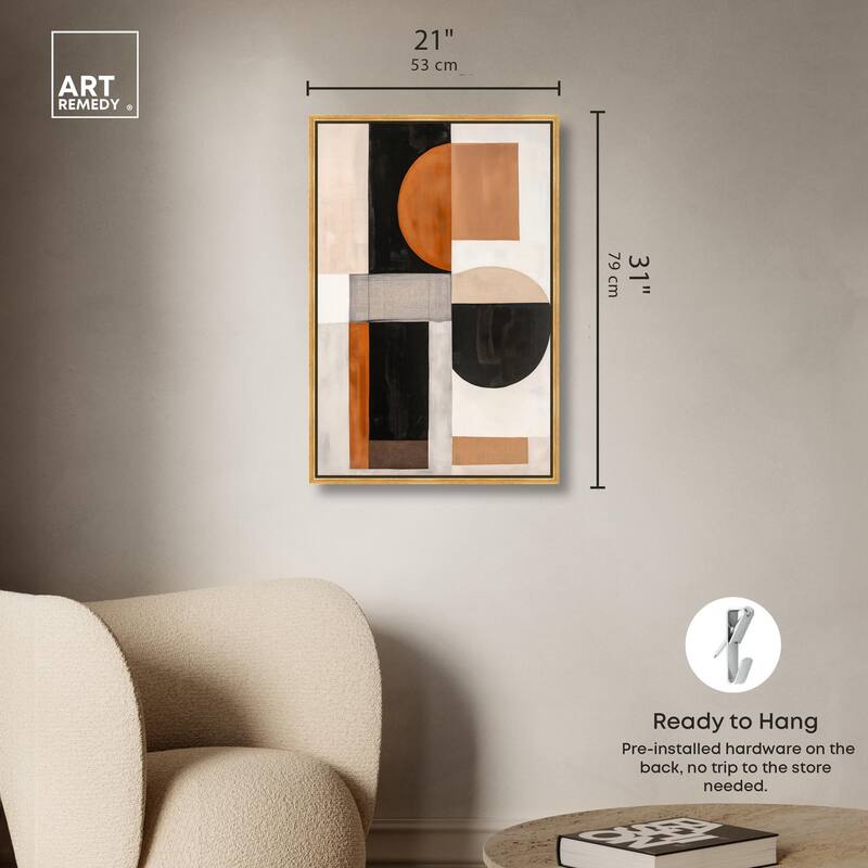 Divided Circle I Canvas by Art Remedy