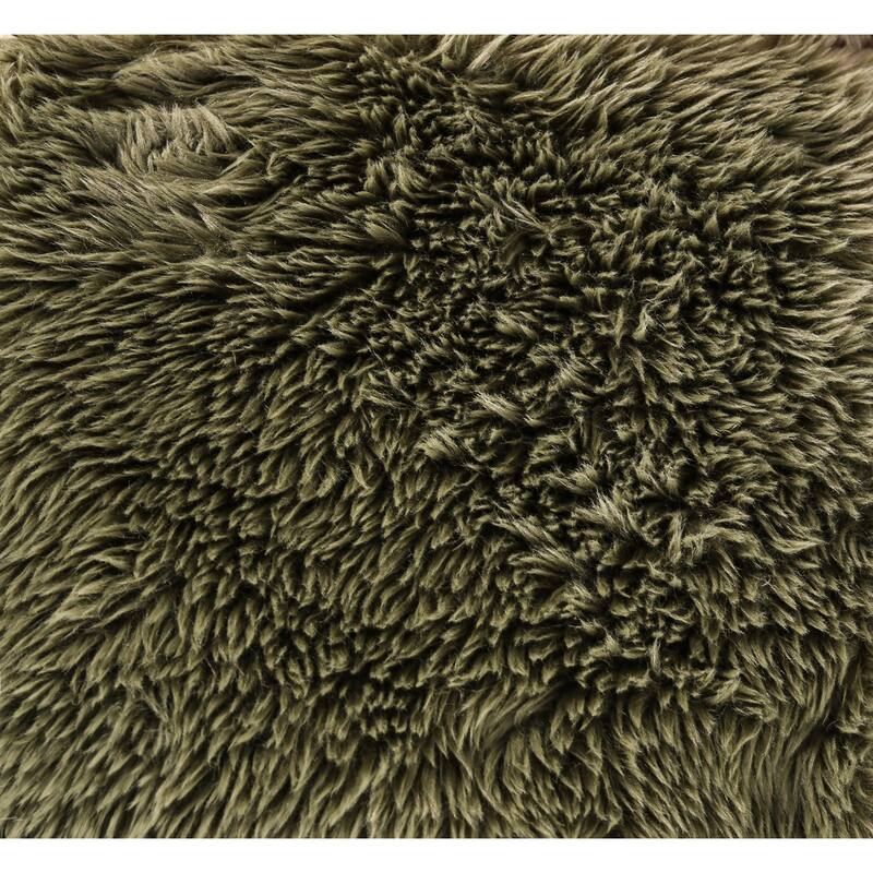 Furniture of America Ylena Modern 6-Piece Faux Fur Foam Modular Compressed Sofa Bed