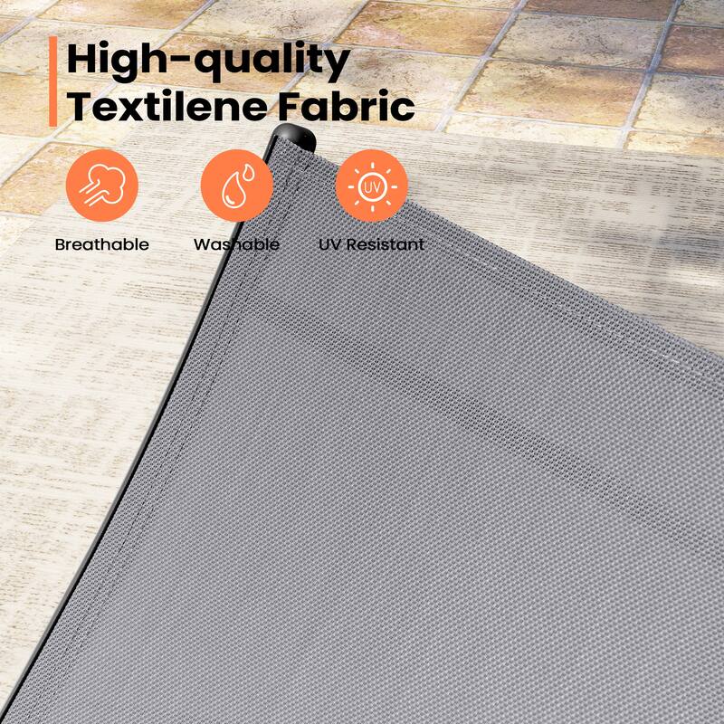 Pellebant Outdoor Durable Adjustable Reclining Folding Chair