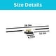 preview thumbnail 3 of 3, 2 pack light fixture iron metal plastic wall sconces black wall lights - N/A
