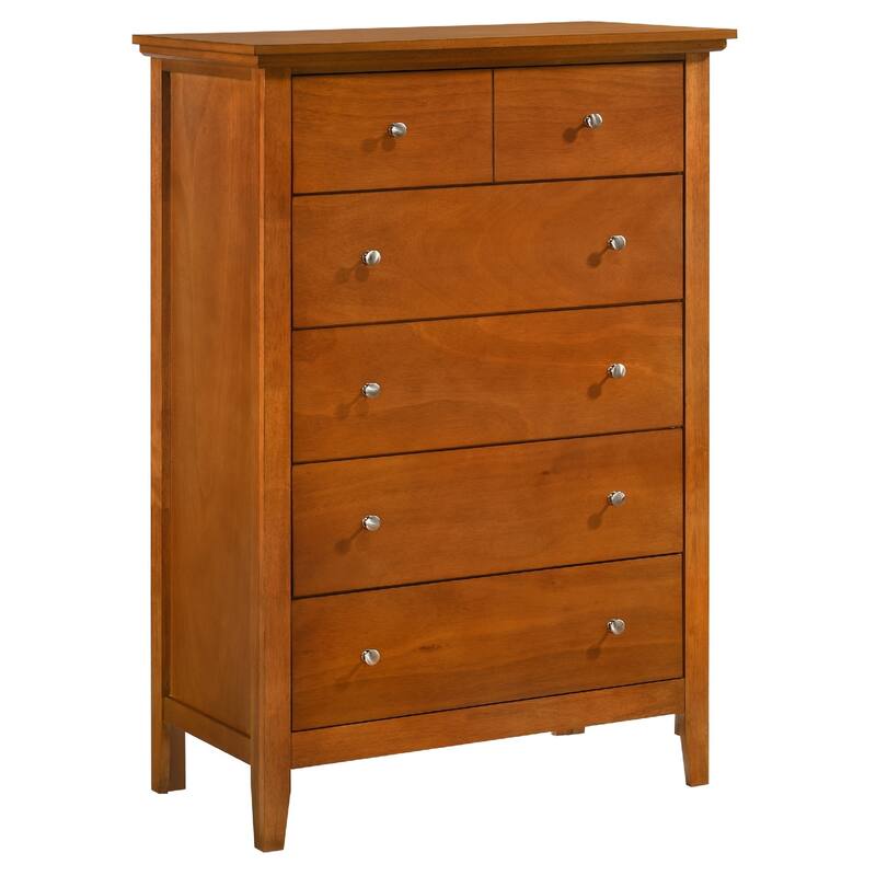 5-Dovetailed Drawer Bedroom Chest - 48" - Brown