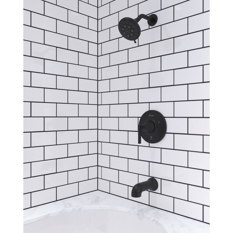 Pfister 8P8-WS2-VED Vedra Tub and Shower Trim Package with 1.8 GPM - Polished Chrome