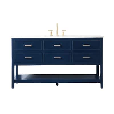 Elegant Lighting VF19060 Sinclaire 60" Free Standing Single Basin