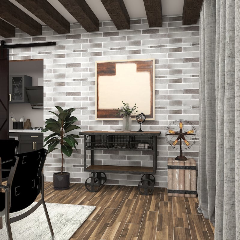 Bronze Metal Vintage Fan Shape 5 Light Accent Lamp - 18 x 24