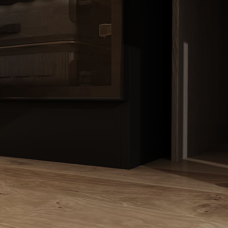 Sleek Bedroom Wardrobe with Three-Color LED Closet Cabinet Armoires - 59.1"x74.8"