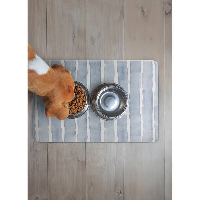 FloorPops Camila Blue Stone Quick Drying Mat