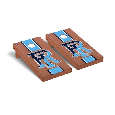 Rhode Island Rams Rosewood Cornhole Board Set