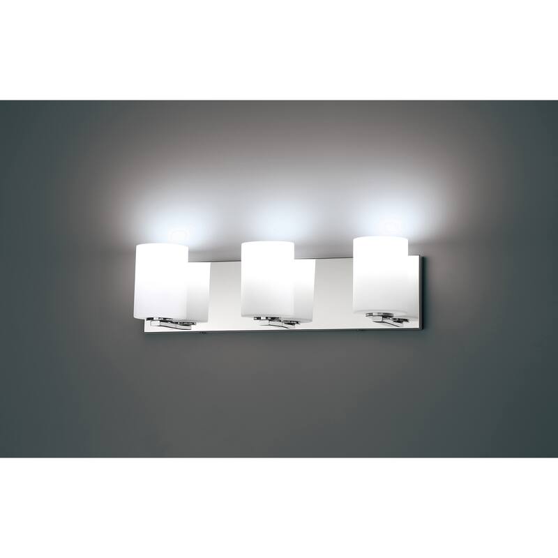 Access Lighting Oslo Chrome LED Bath Vanity with Opal Glass