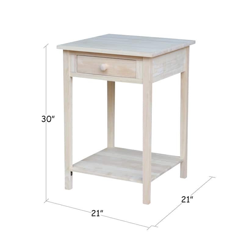 The Gray Barn Moonshine Unfinished Bedside Table