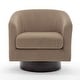 preview thumbnail 103 of 186, Modern Upholstered Barrel Chair Swivel Accent Chair for Living Room