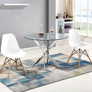 39" Round Glass Top Dining Table - Bed Bath & Beyond - 35989695