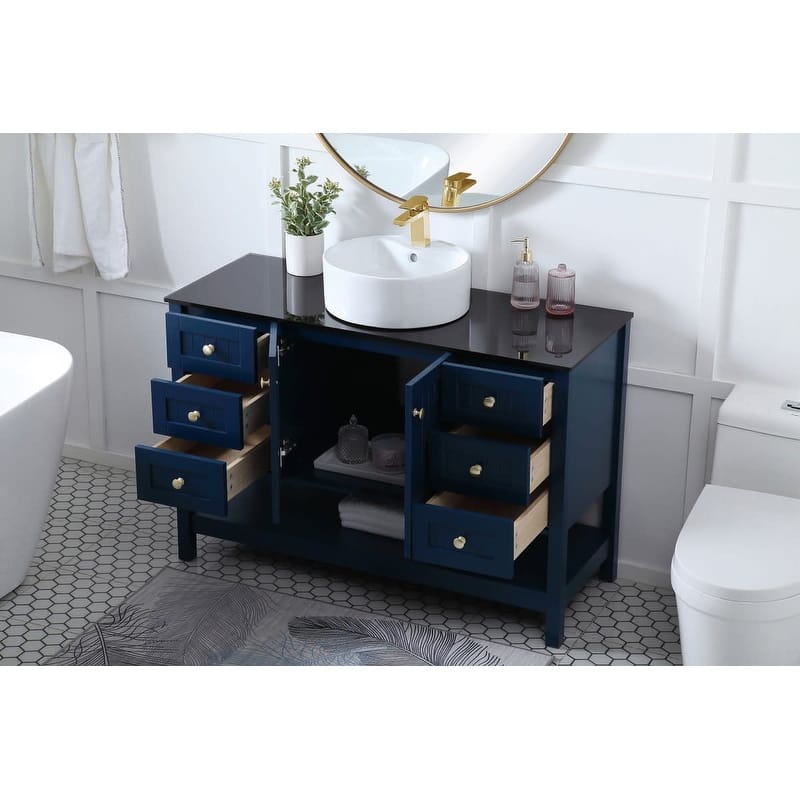 Elegant Lighting VF16248 Ralph 48" Free Standing Single Basin Vanity