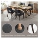 preview thumbnail 7 of 8, Modern Dining Chairs, Faux Leather Kitchen Chairs with Wood Legs