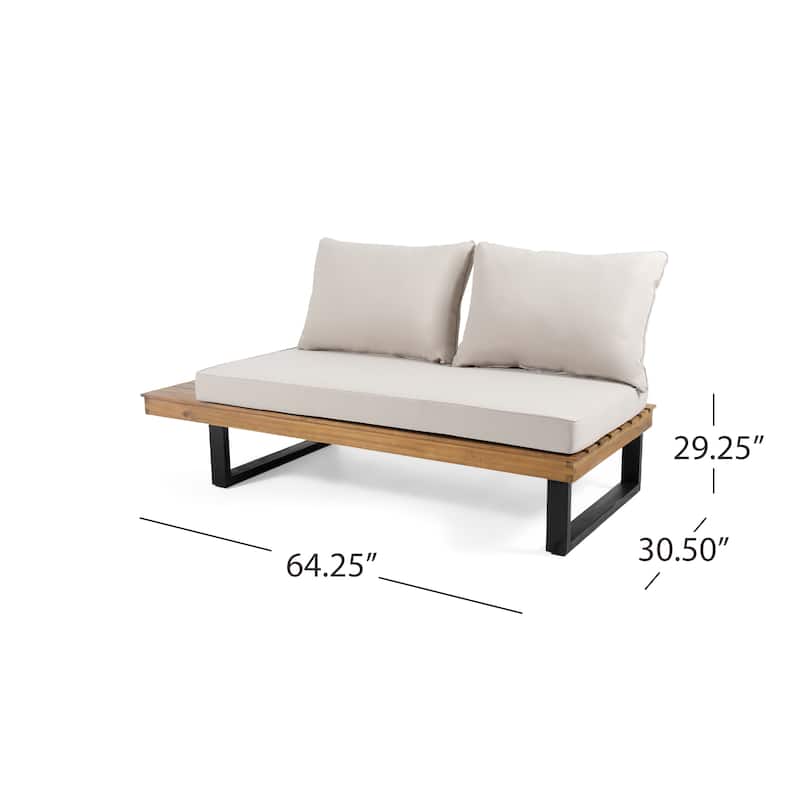 Sebastian Modern 4-piece Patio Sectional by Christopher Knight Home