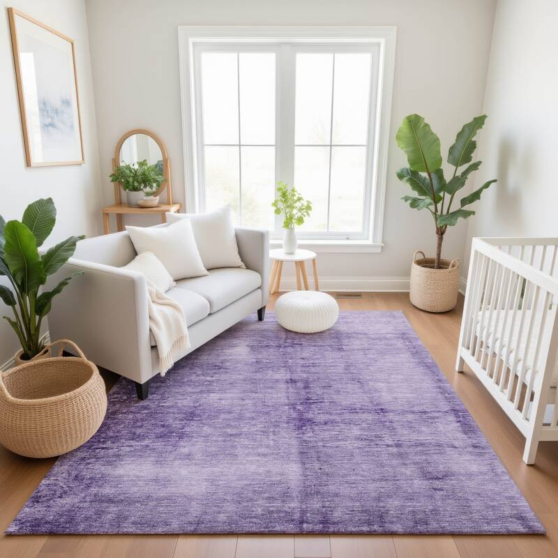 Premium Washable Super Soft Solid Ombre Mayfield Rug
