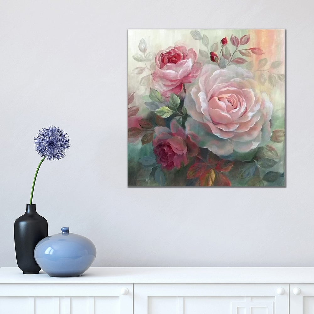 iCanvas "White Roses II" by Nan Canvas Print