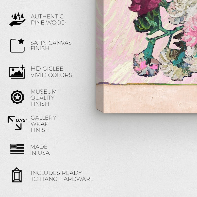 Wynwood Studio Canvas Classic and Figurative The Impressionist s Bouquet Purple and French Country Wall Art Canvas Print