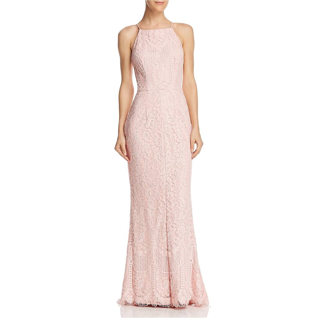 Aqua Womens Sleeveless Fit & Flare Dress,, Pink, 4