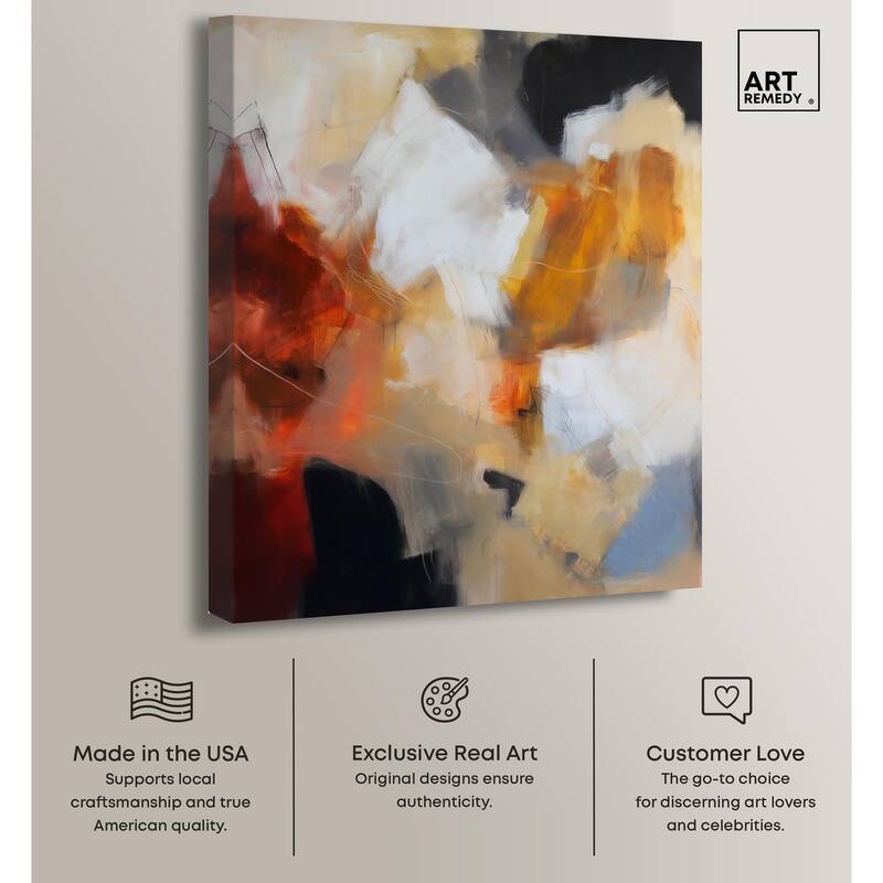 Earth and Fire I Canvas by Art Remedy, Gallery Wrapped