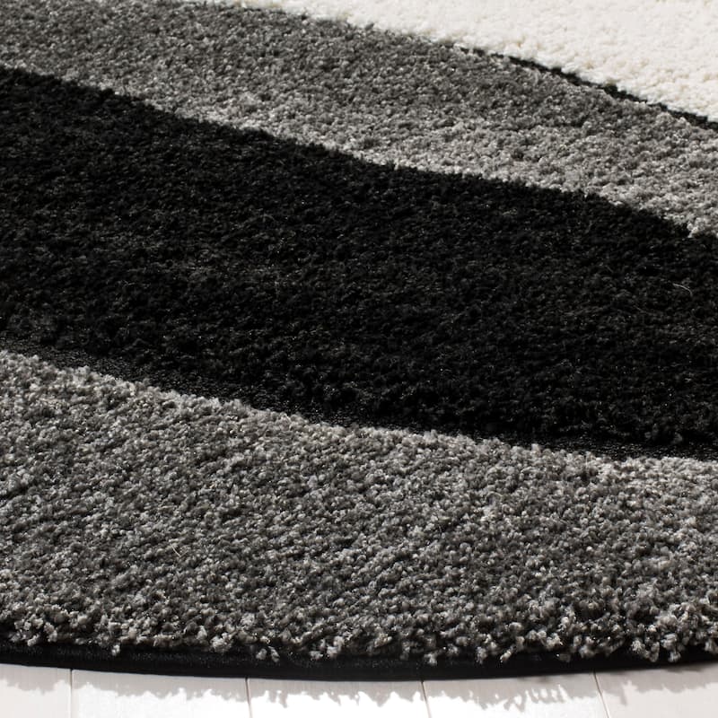 SAFAVIEH Florida Shag Melahat Abstract Wave 1.2-inch Thick Rug