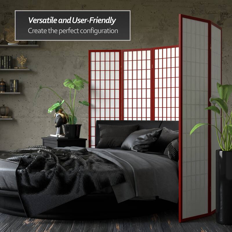 Wood and Rice Paper Windowpane Shoji Screen (China)