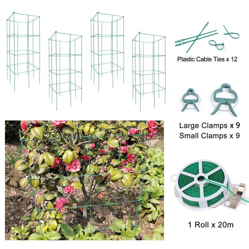 Foldable Cucumber Trellis, Outdoor Garden Trellis for Climbing Plants