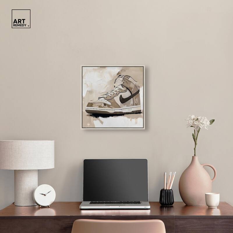 Light Tans Sneaker Canvas by Art Remedy